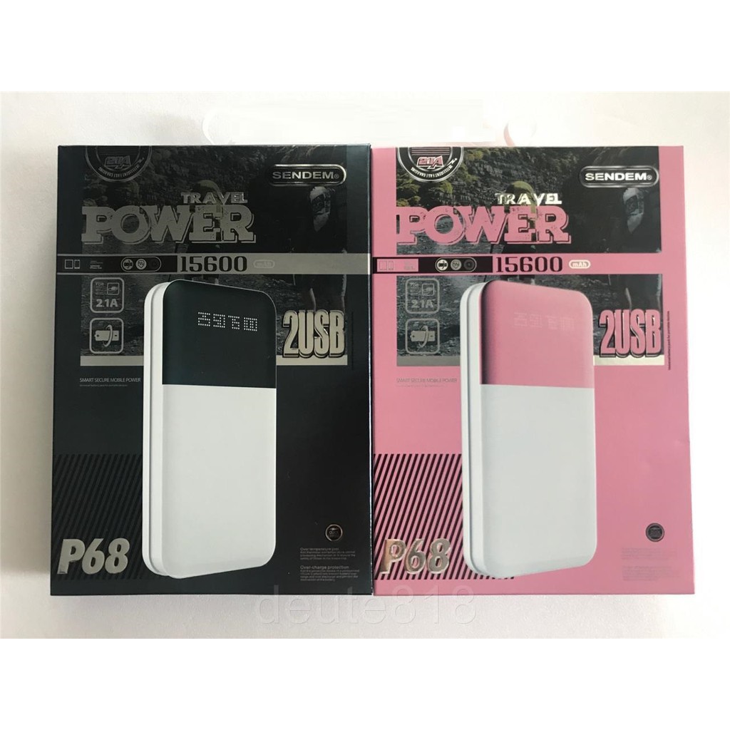 SẠC DỰ PHÒNG 15600 mAh SENDEM P68 - Hàng cao cấp