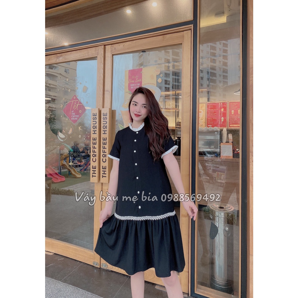 Đầm bầu công sở Váy bầu thiết kế GuMe hàng may riêng theo yêu cầu của khách
