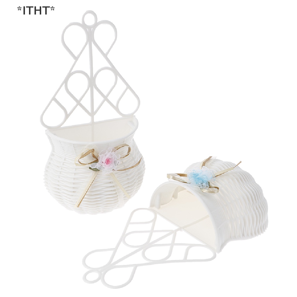 Giỏ Hoa / Lọ Hoa Giả Treo Tường Trang Trí DIY