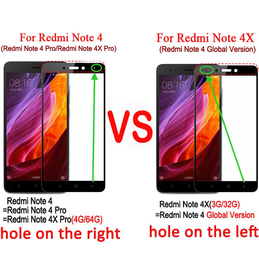 Kính Cường Lực Toàn Màn Hình Cho Xiaomi Redmi Note 4 Note4X 32Gb