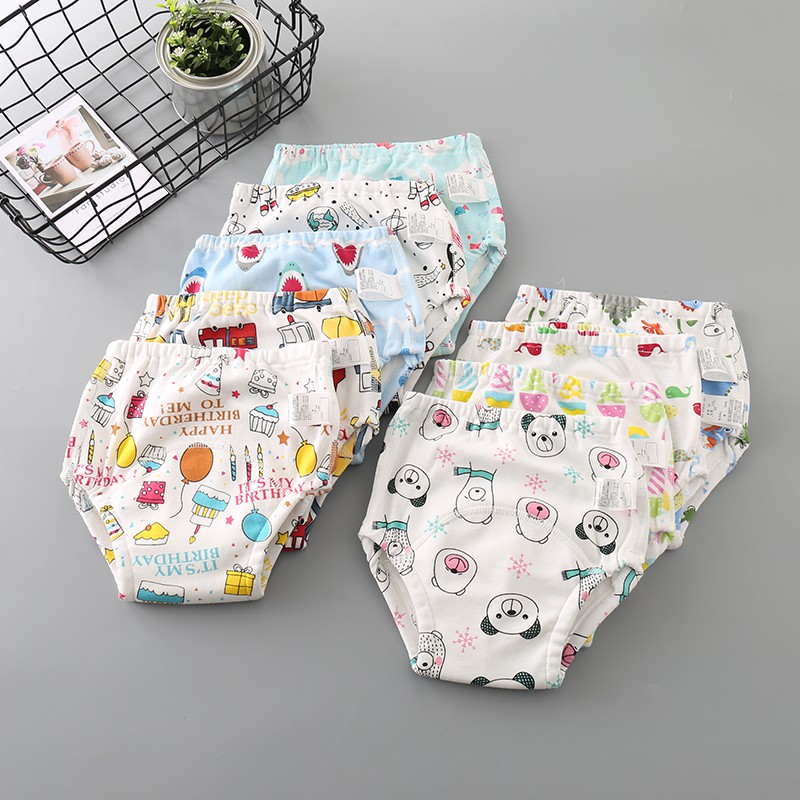 Combo 2 Quần Bỏ Bỉm Goodmama (size 80/110) 6 Lớp Dành Cho Bé từ 5-17kg