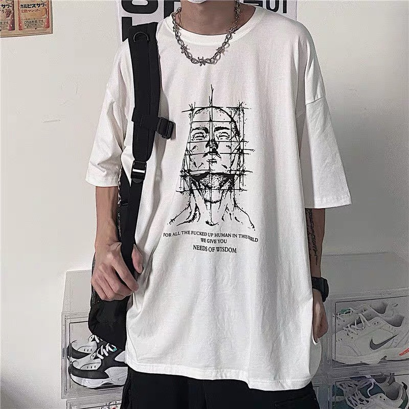 Áo thun tay lỡ form rộng unisex HM1986 3150