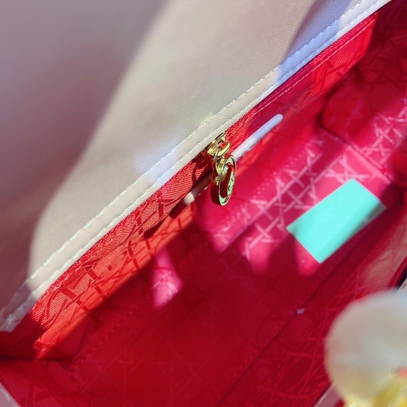 Túi xách nữ Dior lady 5 ô pha màu - dior loang