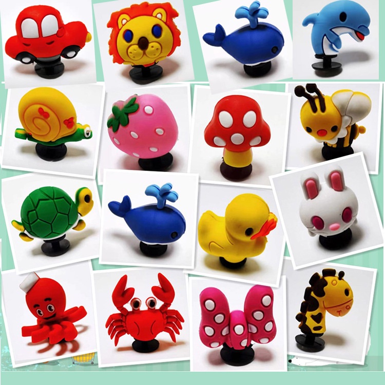 Jibbitz - Sticker - Nút gắn dép hình 3D ngộ nghĩnh
