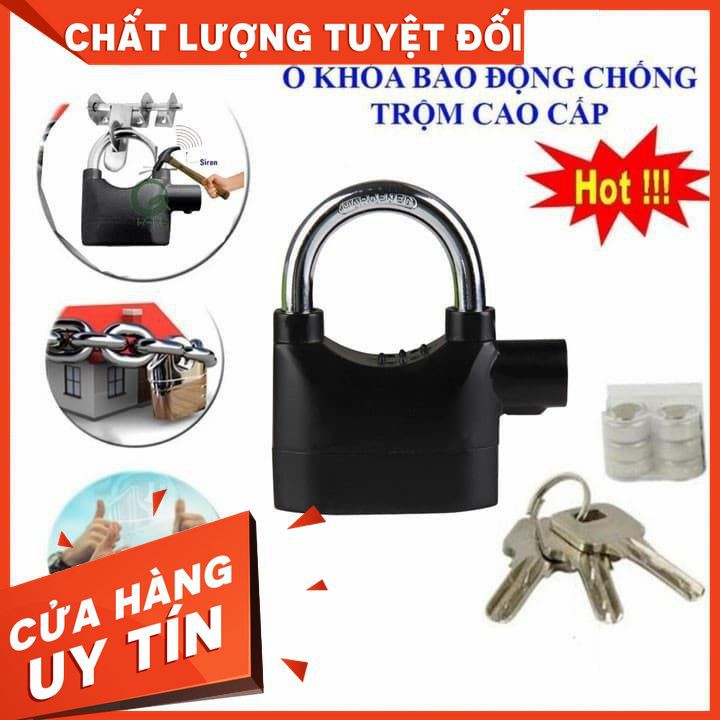 [ HOT ]Ổ Khóa Chống Trộm  Cao Cấp Alarm Lock Có Còi Báo Động Lên Tới 110dB Thách Thức Mọi Kẻ Trộm Còn Hàng