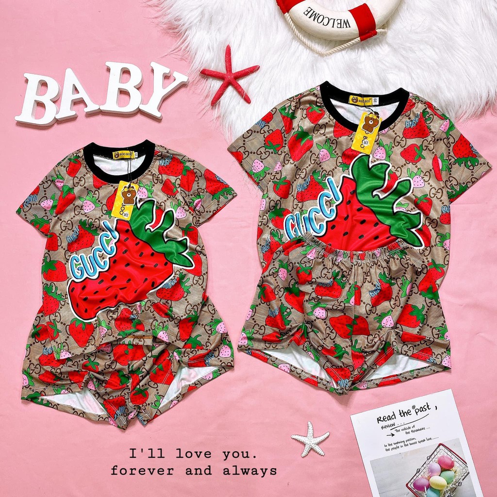BABY FORM 10-20KG - Đồ Bộ Thun Cotton ĐÙI Họa Tiết 3D