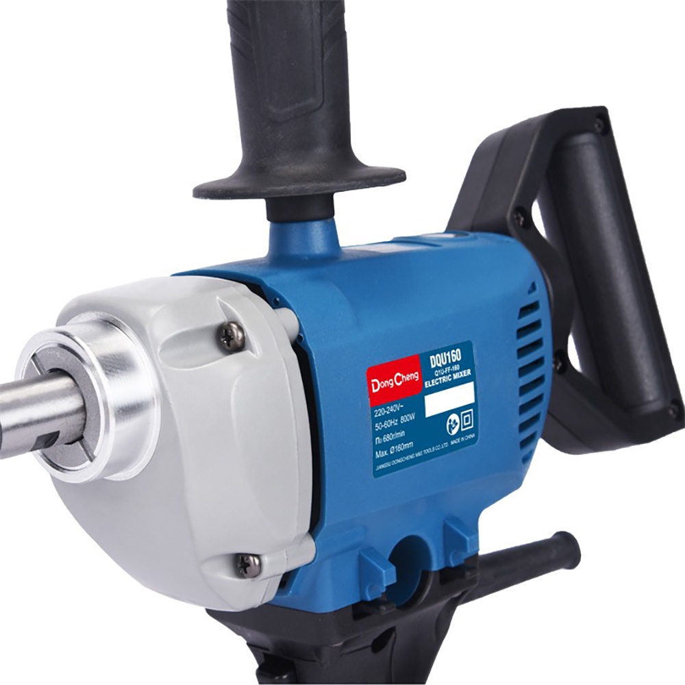 Máy Khuấy Sơn DongCheng DQU160 Công Suất 800W Máy Trộn, Máy Đánh Sơn Tay Cầm Tiện Lợi
