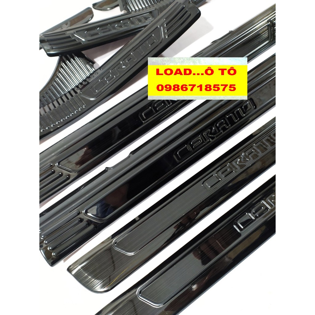 Ốp Bậc Cửa, Nẹp Bước Chân Trong, Ngoài Titan Cerato 2019 - 2021 Chất Liệu Titan cao Cấp