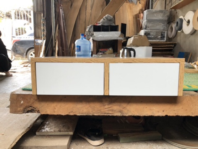 ✅ Bàn trang điểm treo tường mini đẹp 65cm có 2 ngăn kéo BTD-3558 | BigBuy360 - bigbuy360.vn