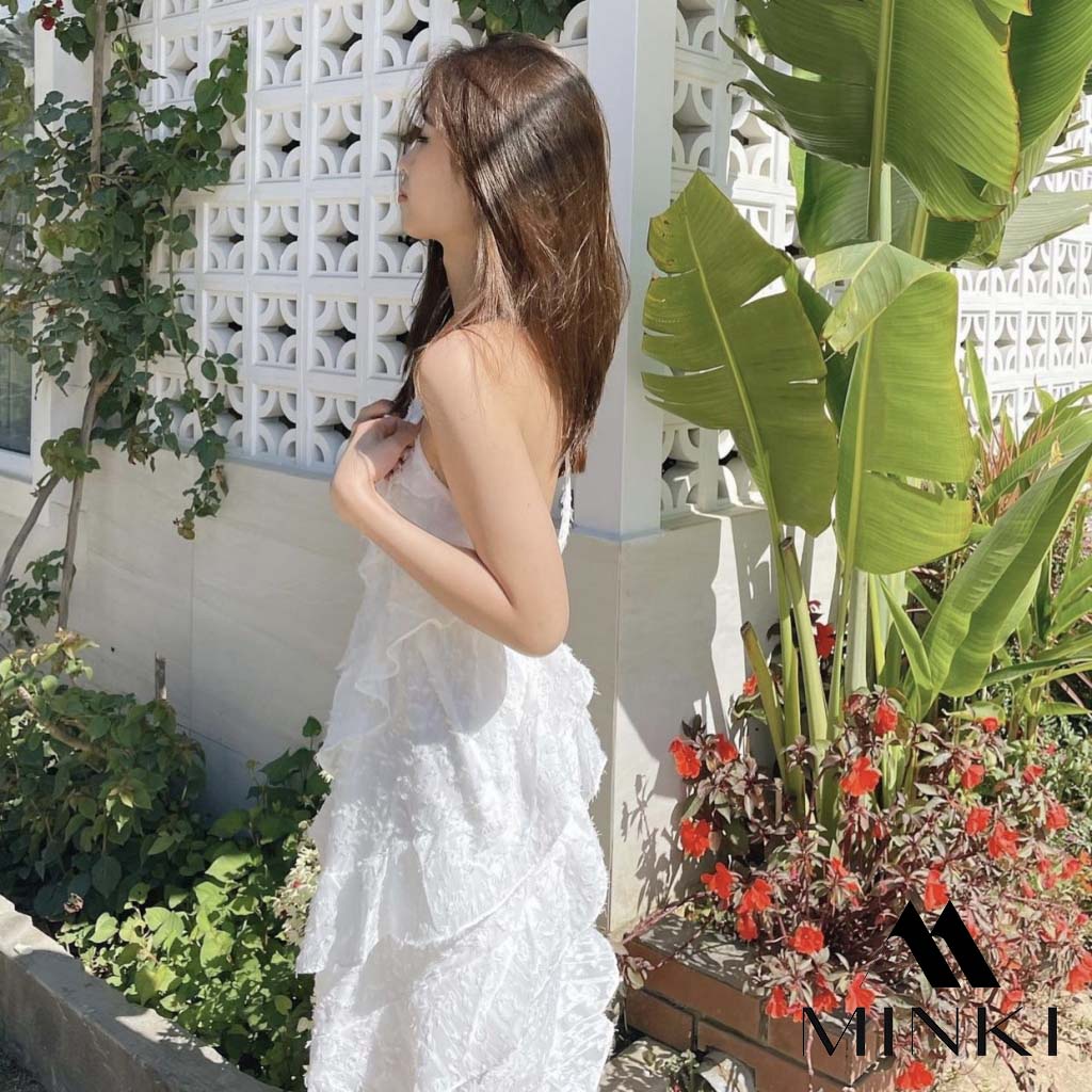 ĐẦM YẾM LÔNG VŨ TIỂU THƯ - CHẤT LIỆU CAO CẤP - MÀU TRẮNG / HỒNG / KEM