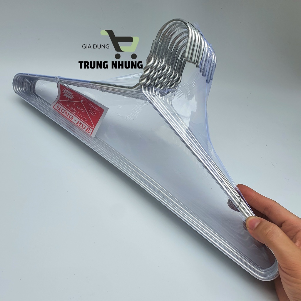 Móc nhôm treo quần áo Hưng-Huê (set 10 chiếc)