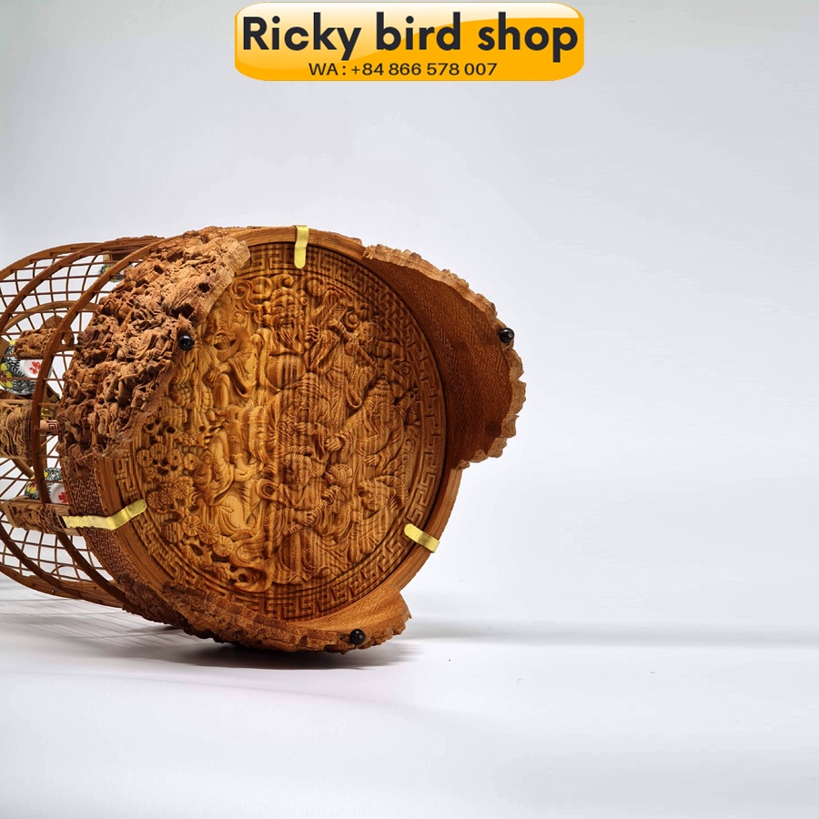 Lồng chim tre, Puteh bird cage - 3D Eight immortal design