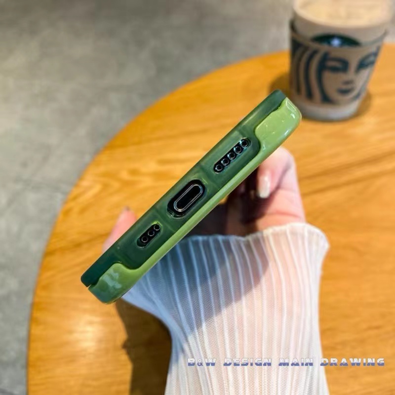 Ốp Điện Thoại Trong Suốt Màu Dạ Quang Có Túi Khí Chống Sốc Cho iPhone 13 12 11 Pro MAX XR IX XS MAX