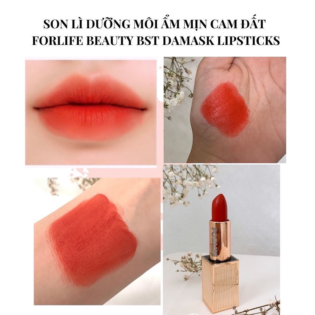 Son môi Qiny nội địa mịn lì dưỡng ẩm suốt ngày màu đỏ nâu, cam đất, hồng đất, đỏ thuần, đỏ, nấu đất