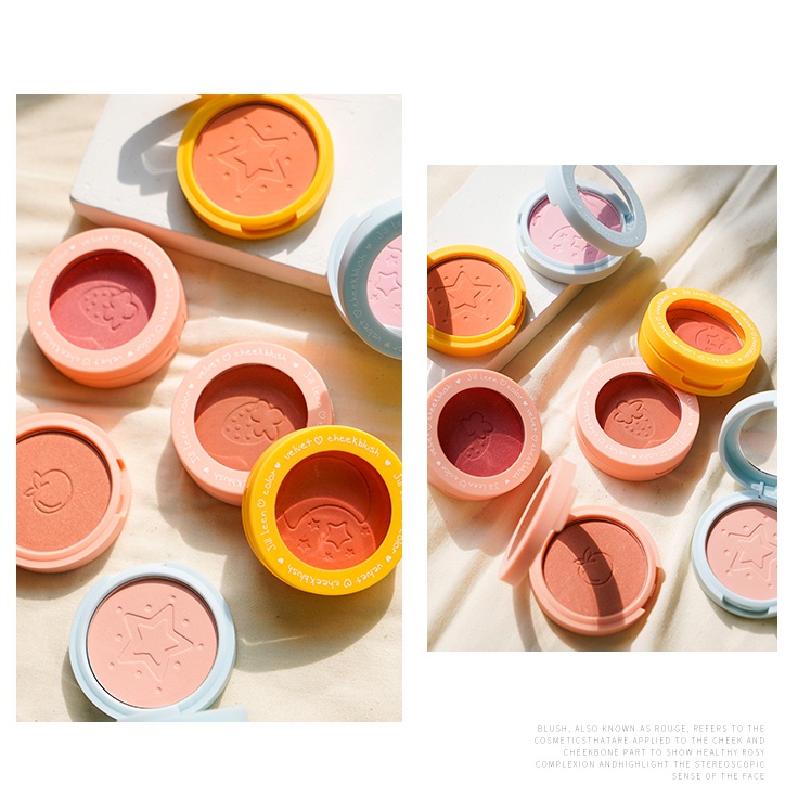 Phấn Má Hồng Màu Cam Lì Làm Sáng Tông Màu Da Hiệu LEEN