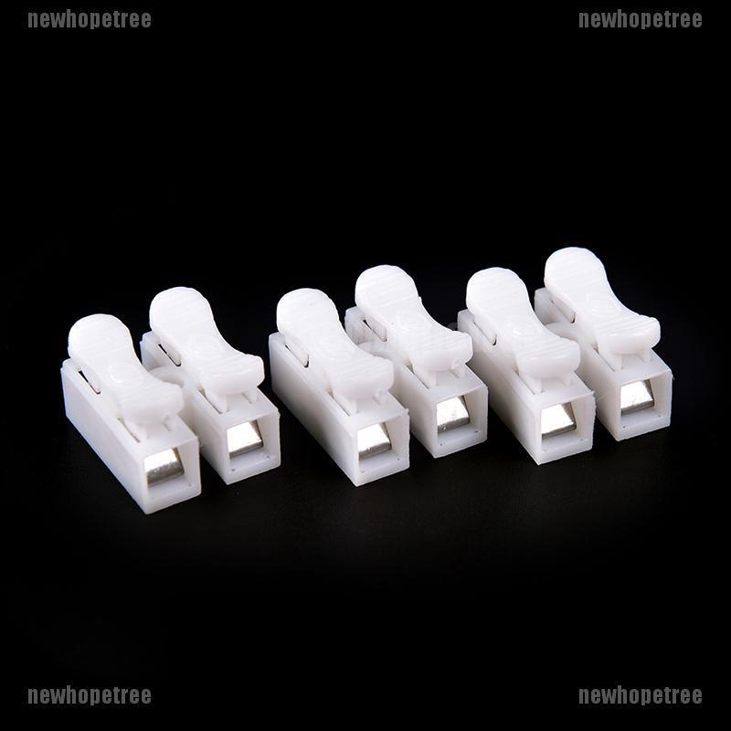 Set 30 ĐầU NốI Dây CáP Nhanh 2Pin MàU TrắNg