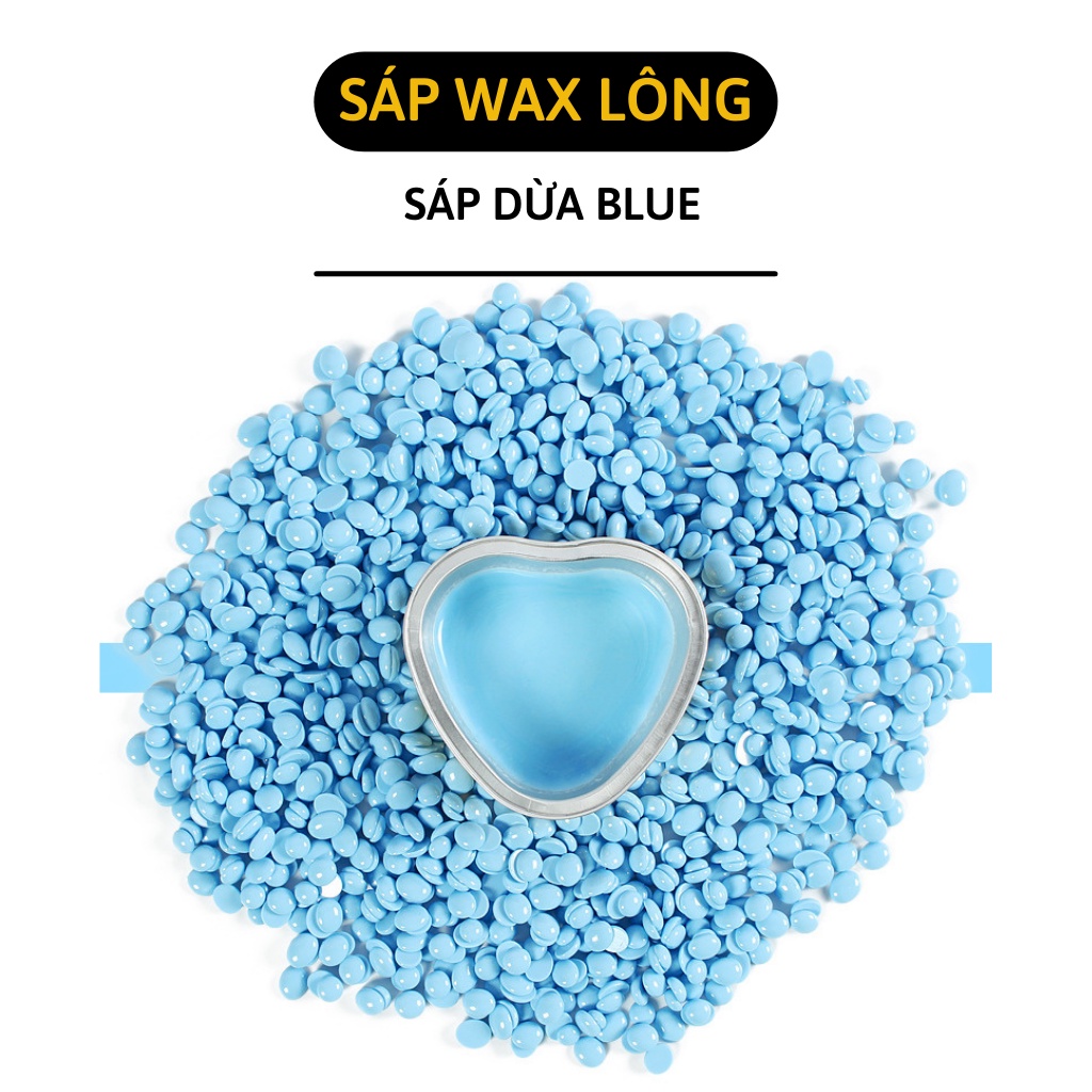 Sáp Wax Lông - Sáp Sữa Dừa Màu Xanh Siêu Bám Lông, Dùng Cho Da Nhạy Cảm 1023