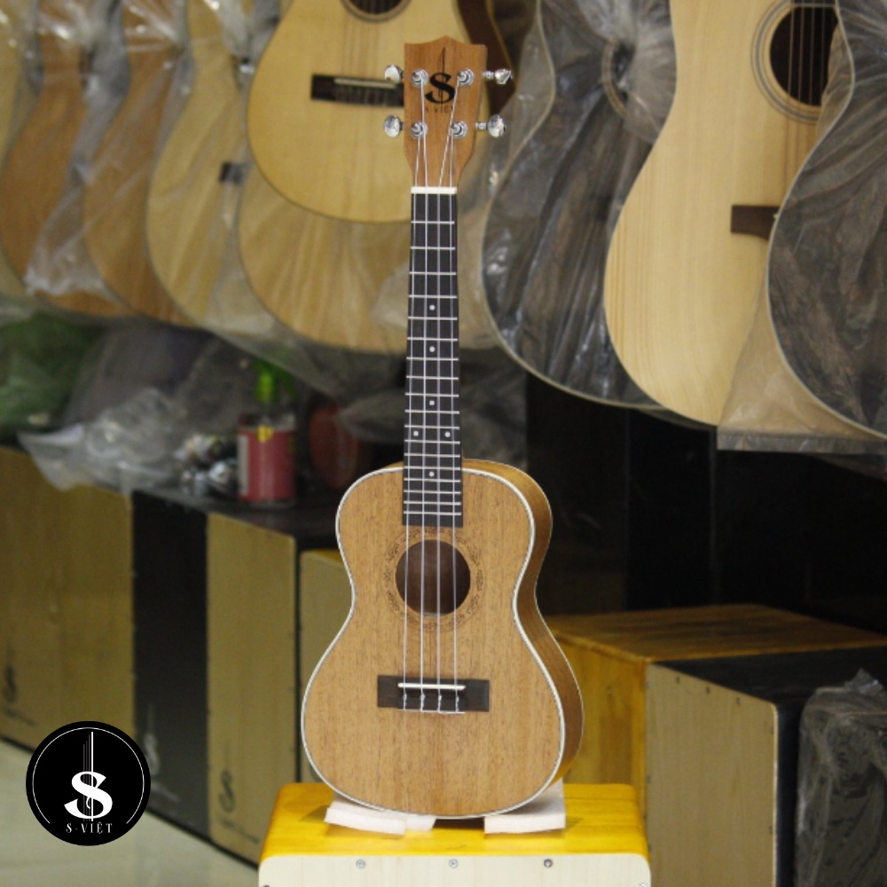 Đàn ukulele gỗ khóa đúc xịn mã USV-02 chính hãng S Việt