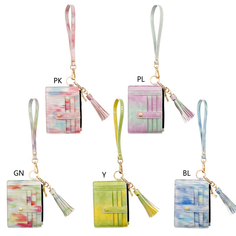 Móc Khóa Dây Tua Rua Có Ngăn Đựng Thẻ Tín Dụng Và Thẻ Tín Dụng Tối Giản An Toàn Cho Nữ Ví