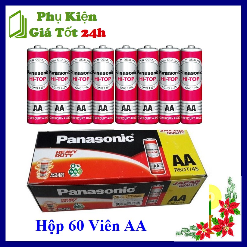 Hộp 60 Viên Pin Panasonic AA R6UT/4S