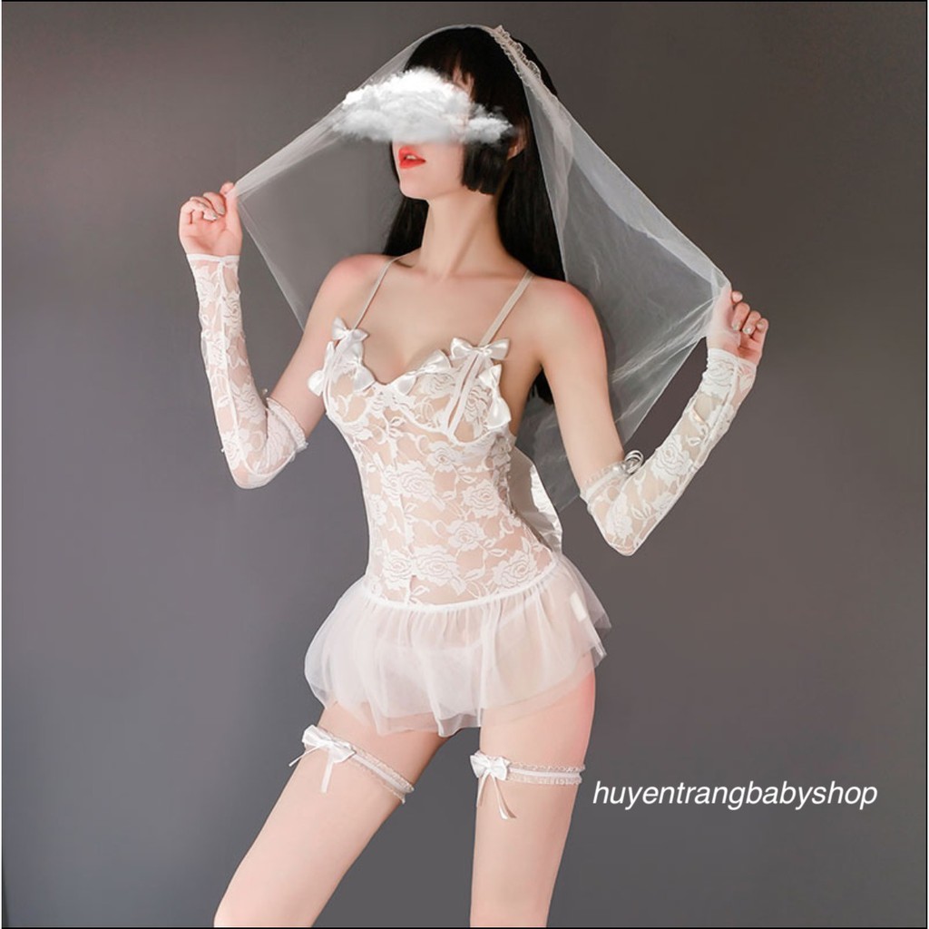 Cosplay cô dâu cao cấp đầy đủ phụ kiện 1610 (không kèm tất) CP21 | BigBuy360 - bigbuy360.vn