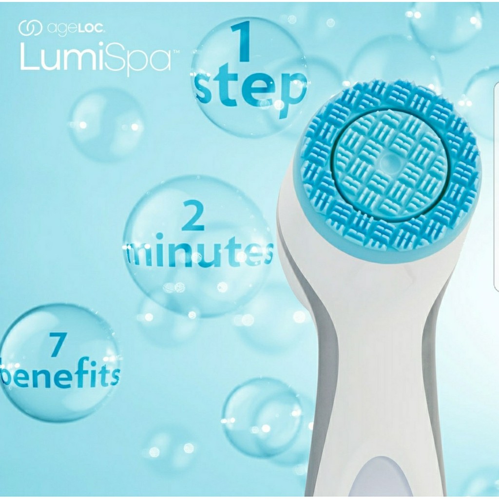 (Hàng Công ty- Bảo Hành 2 năm) Máy Rửa Mặt LumiSpa Nuskin + Sữa rửa mặt