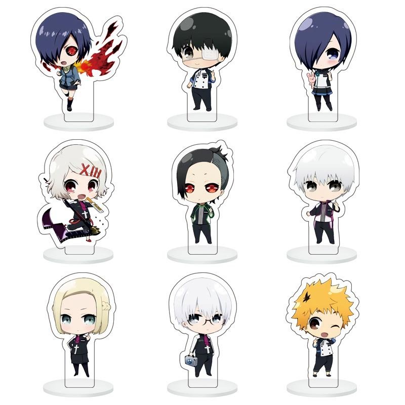 ( 1 cái MINI 20K ) Mô hình standee TOKYO GHOUL NGẠ QUỶ mica trong acrylic anime chibi trang trí
