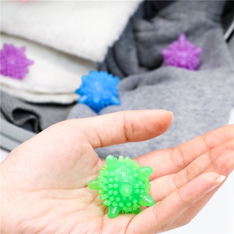 Set 5 Bóng Giặt Quần Áo Quả Cầu Gai Sinh Học Giặt Đồ Thông Minh Chống Nhăn Bảo Vệ Quần Áo