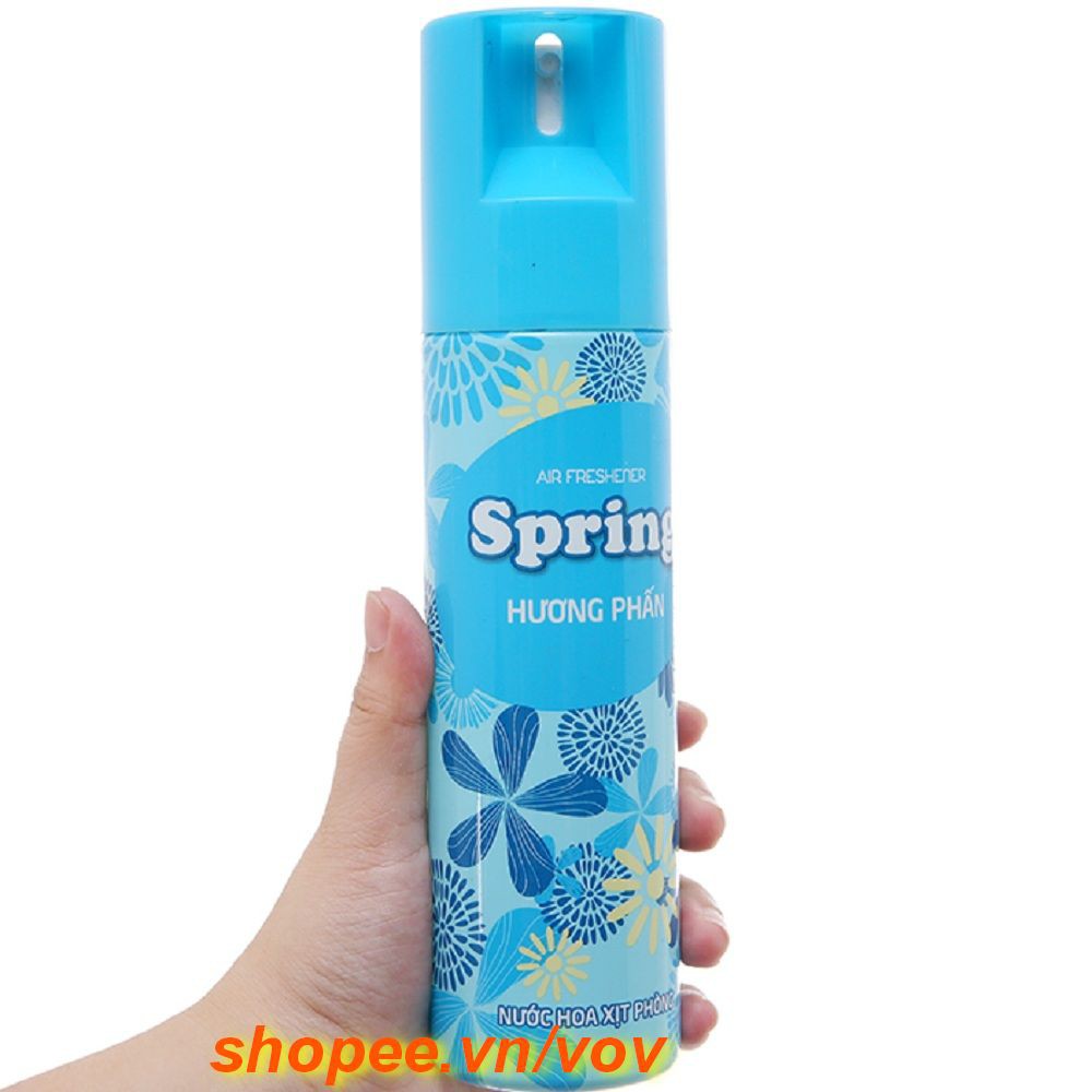 Xịt Phòng 280ml Spring Hương Phấn, vov Cam Kết Chỉ Cung Cấp Hàng Chính Hãng.