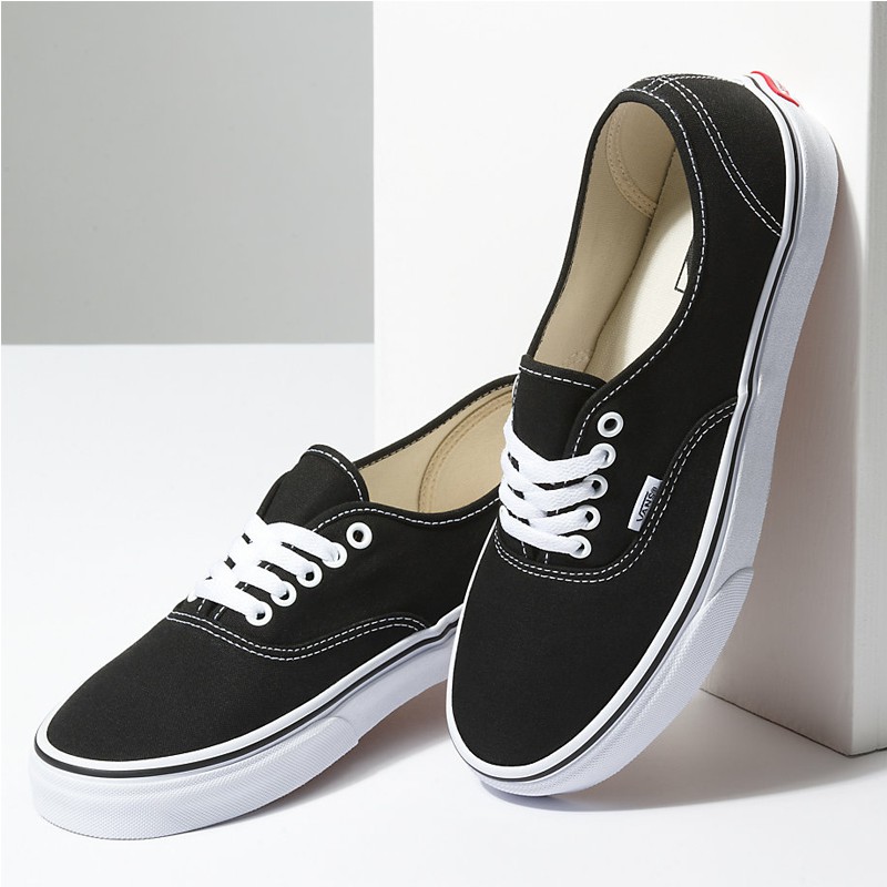 Giày Sneaker Unisex Vans Authentic Black White - VN000EE3BLK