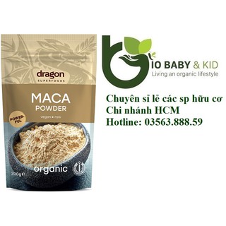 Bột maca hữu cơ Dragon Superfoods 200g