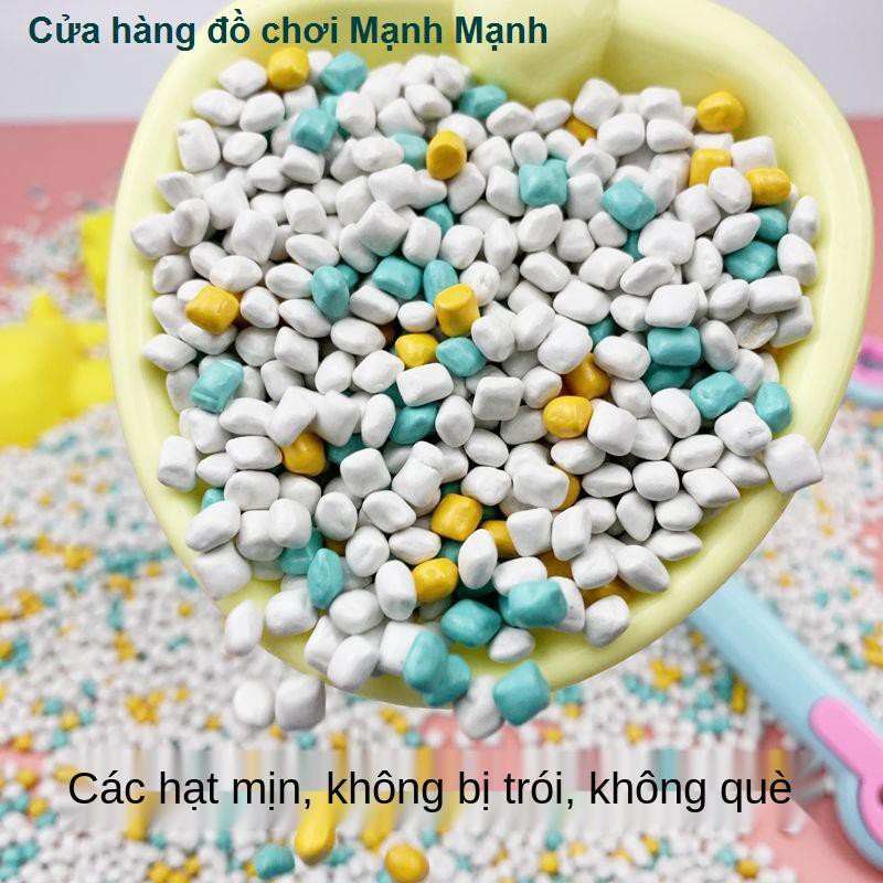 cát giả sứ cho trẻ em dụng cụ chơi đá màu Cassia hạt giống đồ bãi biển bảo vệ môi trường sân