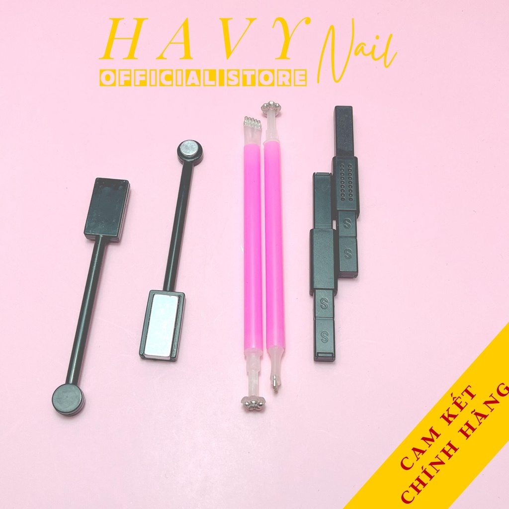 Thanh Hơ mắt mèo - Nam Châm hút mắt mèo hai đầu vuông - tròn