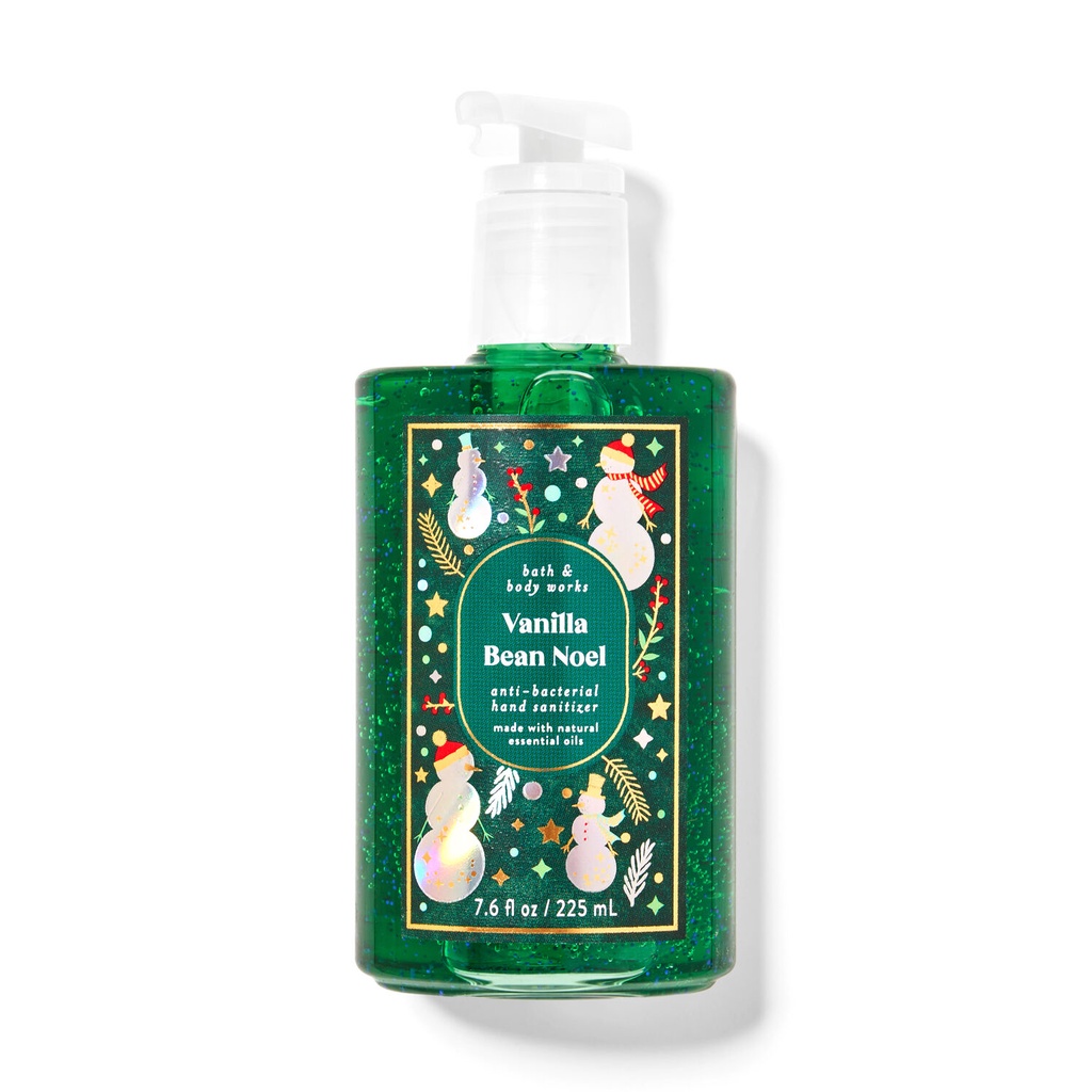 Gel rửa tay khô diệt khuẩn Bath & Body Works Hand Sanitizer Vanilla Bean Noel 225ml (Mỹ)