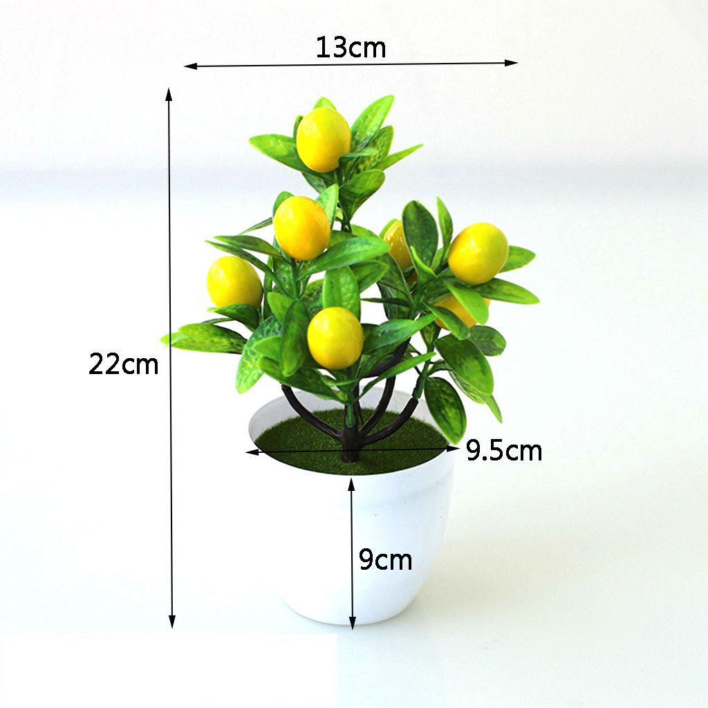 1 chậu cây cà chua/cà chua/hoa giả bằng nhựa mini màu sắc tươi sáng trang trí sân vườn DIY
