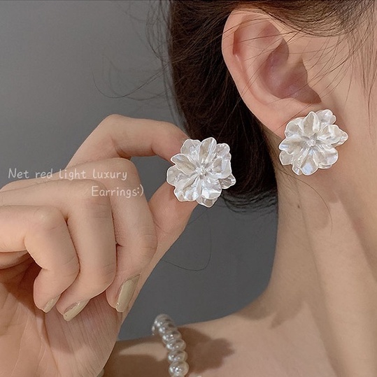 MOCHASHUKhuyên tai dạng kẹp đính ngọc trai giả cổ điển thời trang mùa hè Hàn Quốc dành cho nữ 2023