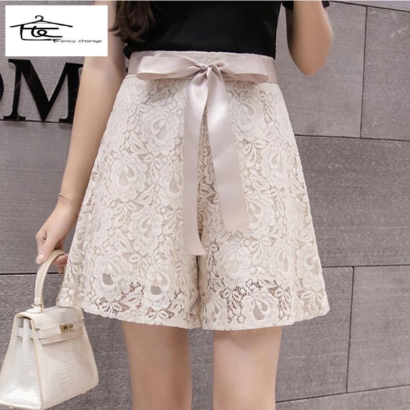 Quần Short Giả Váy Dáng Chữ a Ống Rộng Viền Ren Phong Cách Hàn Quốc Thời Trang Mùa Hè Hàng Mới Dành Cho Bạn Nữ 2022