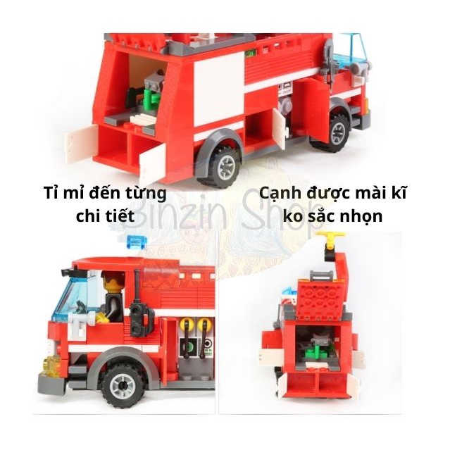 [Mã LIFE20KALL giảm 10% đơn 50K] Lego xe cứu hỏa 206 chi tiết