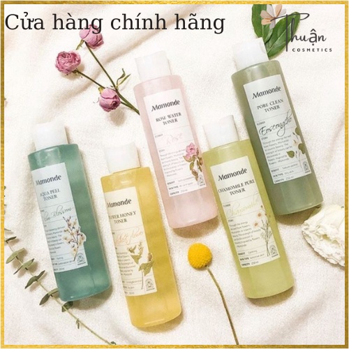 Nước Hoa Hồng Cấp Ẩm, Làm Dịu Da Và Thu Nhỏ Lỗ Chân Lông Mamonde Toner 250ml