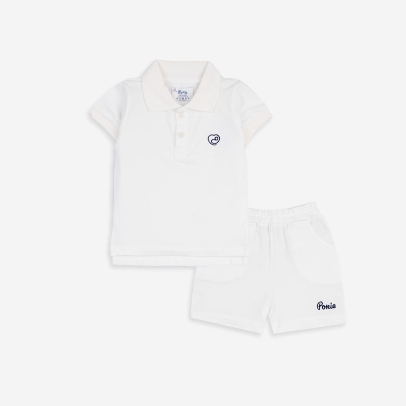 Bộ cộc tay Ponnie Bu,Bộ quần áo polo ponie cho bé trai bé gái,Bộ cộc tay polo Bu ponie
