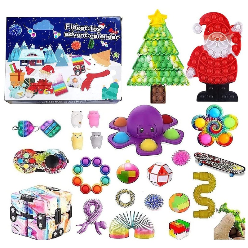 Bộ Đồ Chơi Giải Thưởng Giảm Căng Thẳng Màu Cầu Vồng