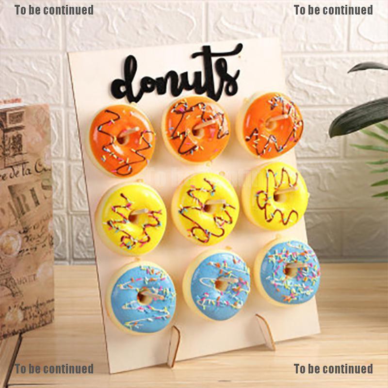 Giá Gỗ Trưng Bày Bánh Donut Sáng Tạo Đáng Yêu