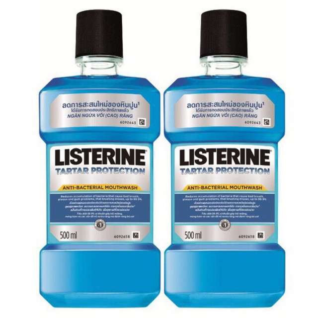 Nước súc miệng Listerine Tartar Protection 500ml