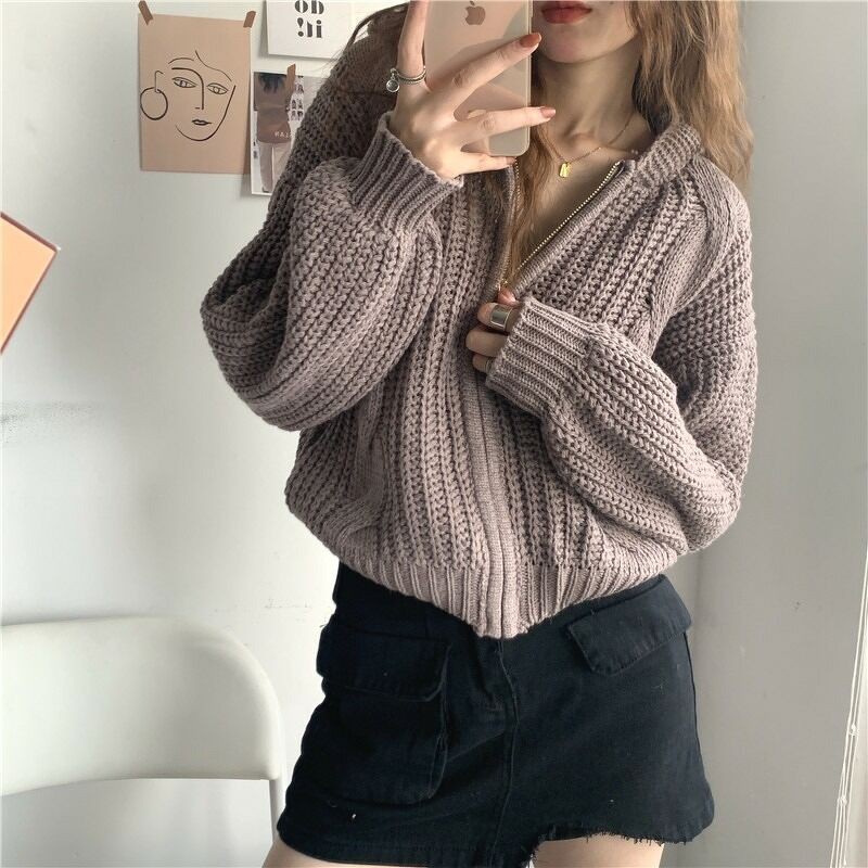 Áo Len Nữ, Áo Len Gân Nữ Dài Tay Ella | BigBuy360 - bigbuy360.vn