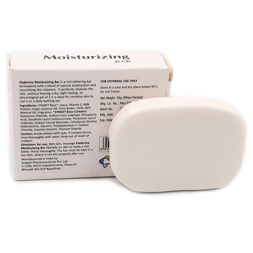 Xà Phòng Dưỡng Ẩm Mềm Mịn Da Fixderma Moisturizing Bar 30g