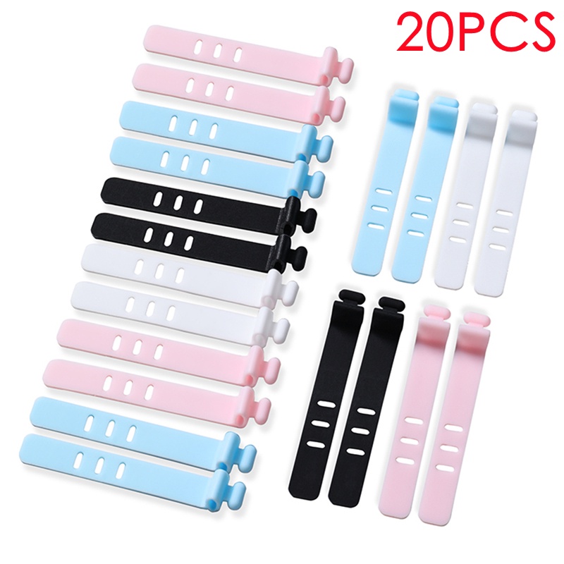 Set 20/4 Kẹp Silicone Cố Định Dây Cáp/Tai Nghe