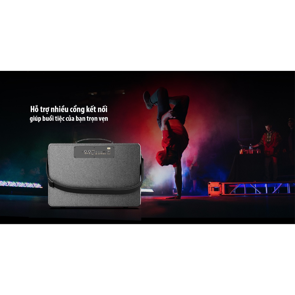 Loa xách tay Bluetooth cao cấp W-king K6 PLUS  200W