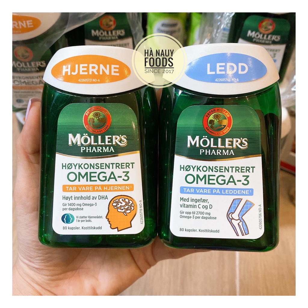 Dầu Cá Bổ Khớp MOLLERS LEDD OMEGA-3 DHA 80 viên - Dầu Cá Nauy