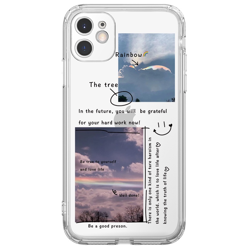 Ốp lưng JURSUE viền vuông hình dễ thương đẹp cho iPhone 13 12 11 Pro Max SE 2020 X XR XS ip 8 7 6 6S Plus kute Y180