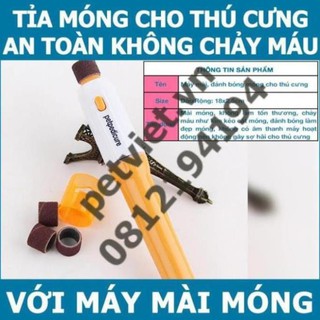 Máy Mài móng cho chó mèo sau khi cắt móng